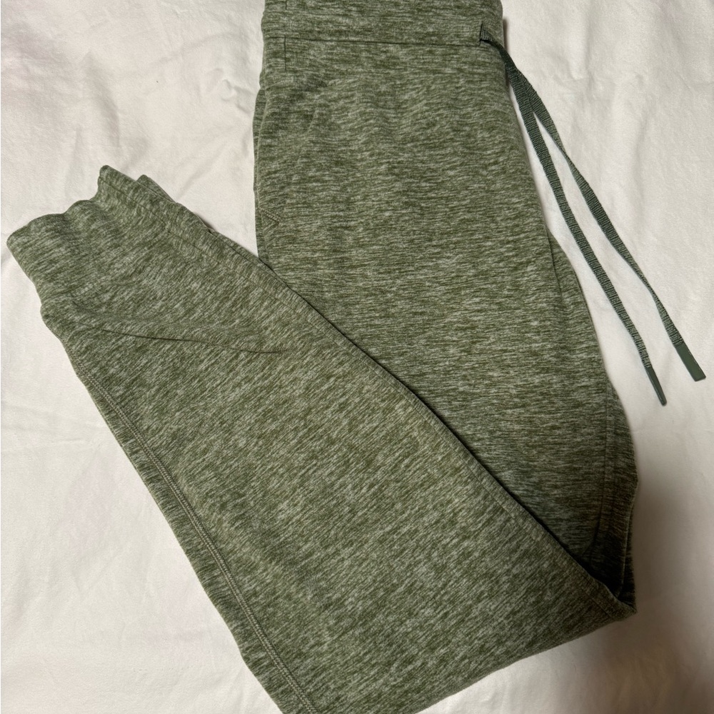 Green Heathered Joggers